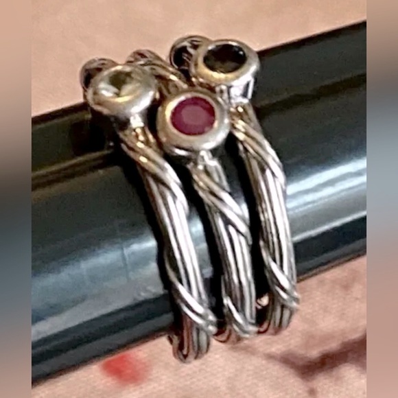 Peter Thomas Roth Signature Romance Gemstone Rings Stackable Size 7 NWT - Picture 2 of 15